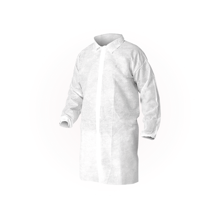 Marketlab Raspberry Disposable Lab Coats Disposable Lab Coats (50/Pack)